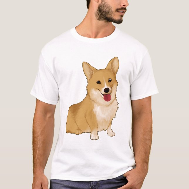Camiseta Corgi sonriente (Anverso)