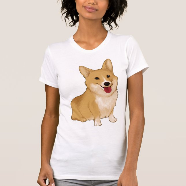 Camiseta Corgi sonriente (Anverso)