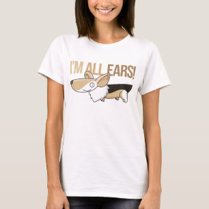 Camiseta Corgi sonriente del dibujo animado