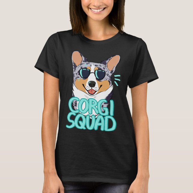 Camiseta Corgi Squad Merle Tricolor (Anverso)