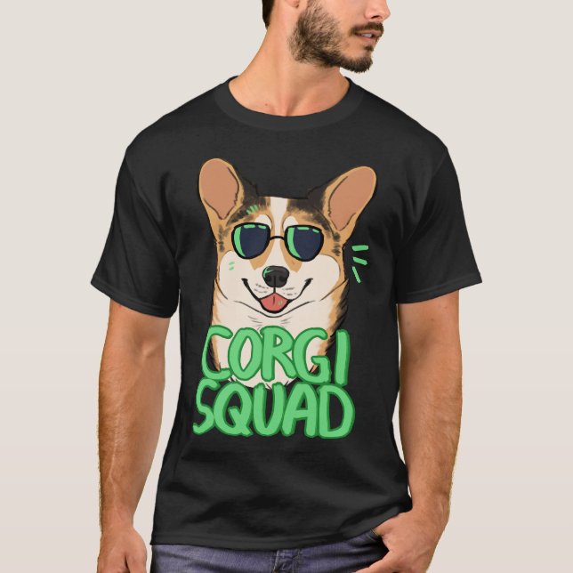 Camiseta Corgi Squad Sable (Anverso)