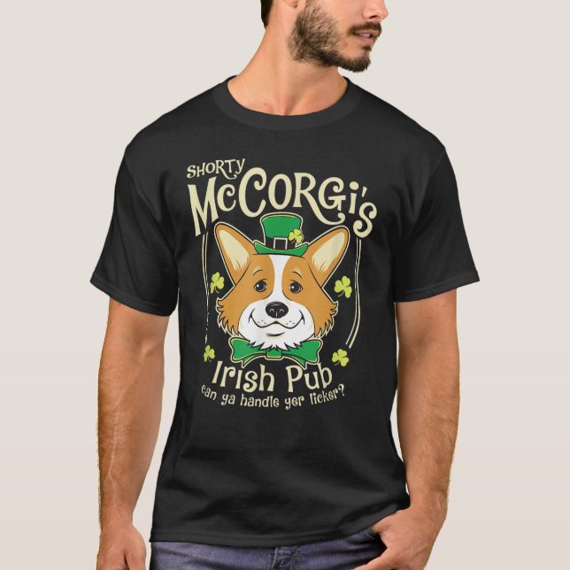Camiseta Corgi St. Patrick's Day (Anverso)