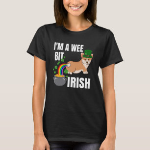 Camiseta Corgi St Patrick's Day I m a Wee Bit Irish