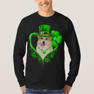 Camiseta Corgi St Patricks Day Lover Irish Shamrock Dog Lov