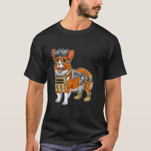 Camiseta Corgi Táctico Divertido Para Hombres Mujeres