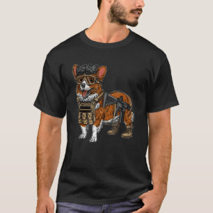 Camiseta Corgi Táctico Divertido Perro Para Hombres Mujeres