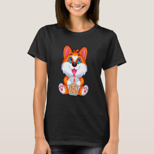 Camiseta Corgi Tapioca Pearl Milk Corgi