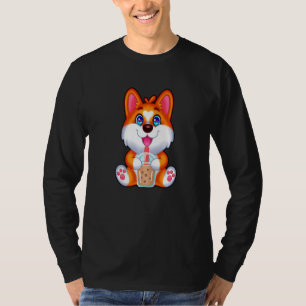 Camiseta Corgi Tapioca Pearl Milk Corgie