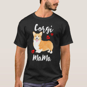 Camiseta Corgi Tee Chicas Mujeres Marioneta Mamá Perro Mamá