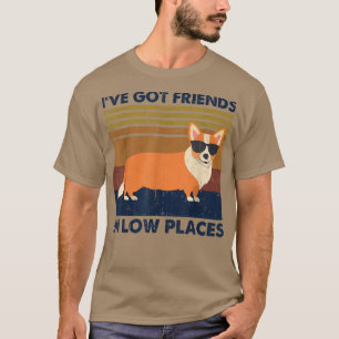 Camiseta Corgi Tengo Amigos En La Ciudad De Perros Vintage