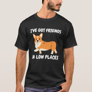 Camiseta Corgi Tengo Amigos En Lugar Baja Corgis B