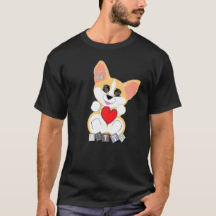 Camiseta Corgi Tiene Traseros Corazones Perro Ojos Grandes
