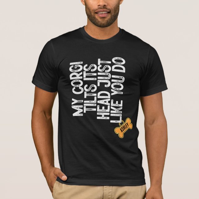 Camiseta Corgi Tlits cabeza como tú (Anverso)