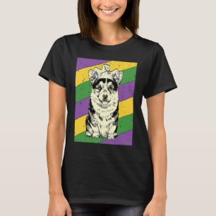 Camiseta Corgi Tricolor Bufón Mardi Gras Mamá o Papá de Per