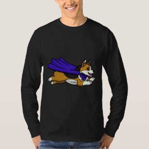 Camiseta Corgi Tricolor Con Un Cabo Azul