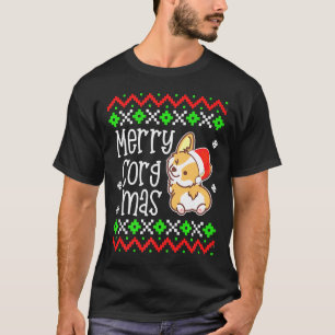 Camiseta Corgi Ugly Christmas Dog Merry Corgmas Holiday Xma
