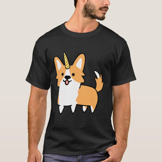 Camiseta Corgi Unicorn (Anverso)