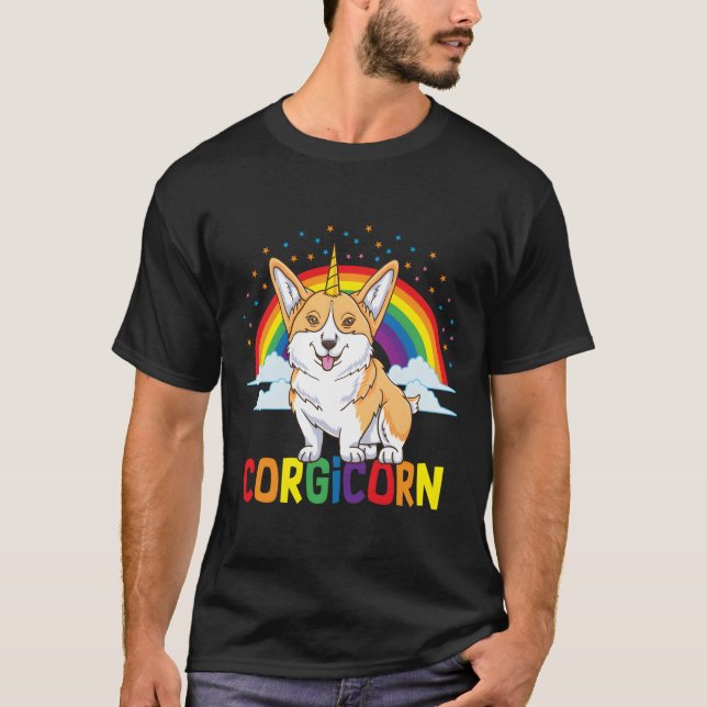 Camiseta Corgi Unicorn (Anverso)