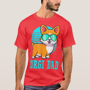 Camiseta Corgi vintage Dad Retro Cute Corgi para hombres