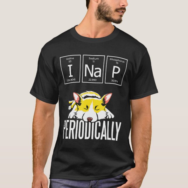 Camiseta Corgi Welsh Napping Periódicamente (Anverso)