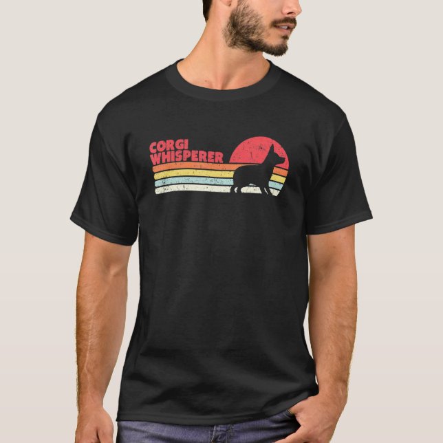 Camiseta Corgi Whisperer Retro (Anverso)