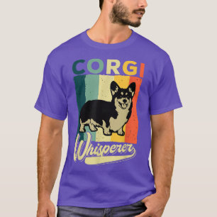 Camiseta Corgi Whisperer Retro Vintage 60s 70s Funny Corgi 