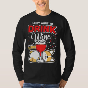 Camiseta Corgi Wine