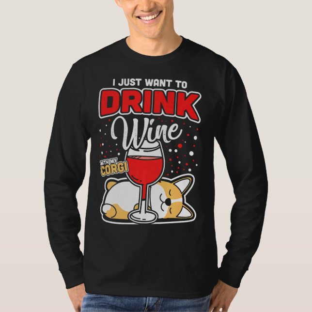 Camiseta Corgi Wine (Anverso)