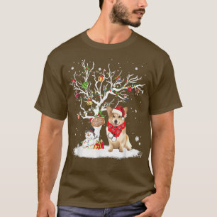 Camiseta Corgi Winter Snow Tree Dog Christmas Winter