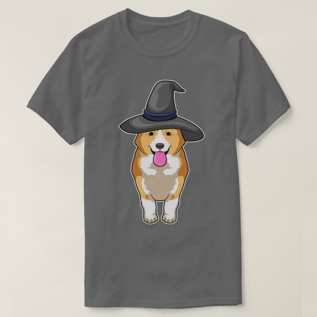 Camiseta Corgi Witch (Diseño del anverso)
