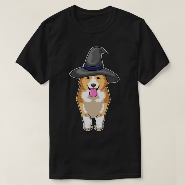 Camiseta Corgi Witch (Diseño del anverso)