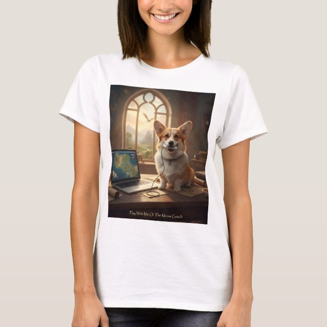 Camiseta Corgi y Ratón (Anverso)