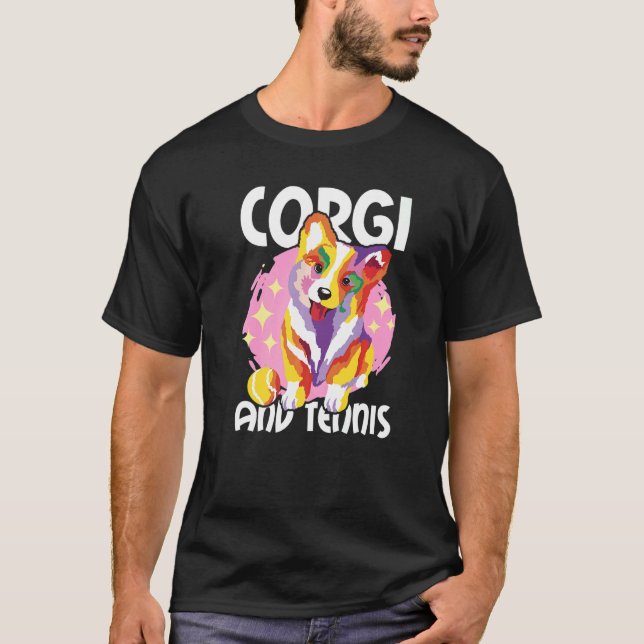 Camiseta Corgi y Tenis (Anverso)