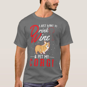 Camiseta Corgi Y Vino