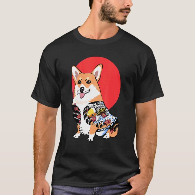 Camiseta Corgi Yakuza (Anverso)