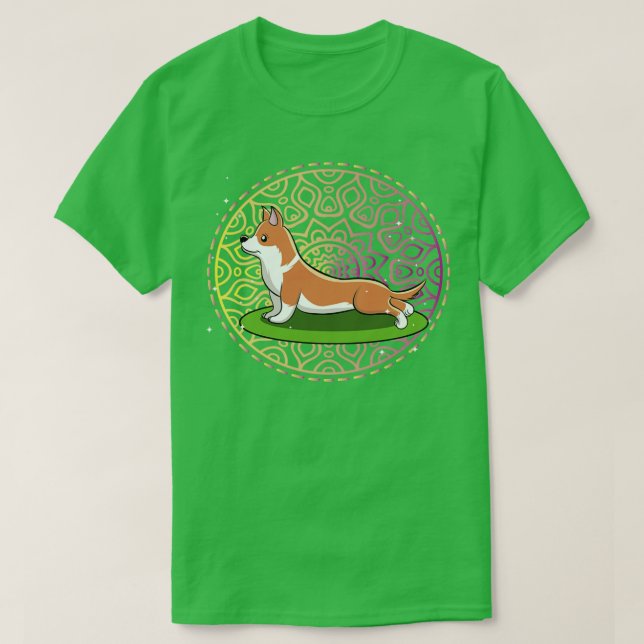Camiseta Corgi Yoga Doga Dog Yoga (Diseño del anverso)