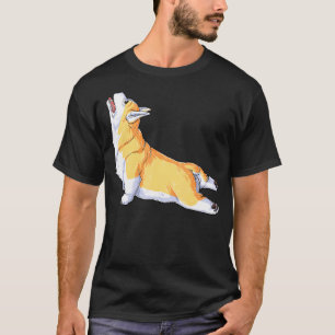 Camiseta Corgi Yoga Namaste Meditación Espiritual Chakra
