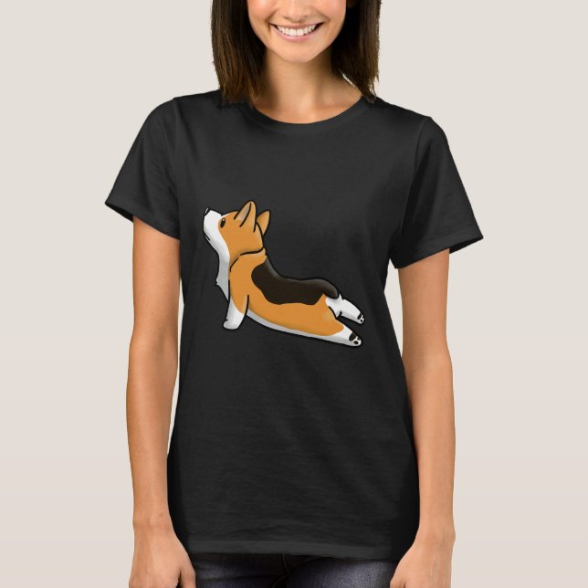 Camiseta Corgi Yoga Pose (Anverso)