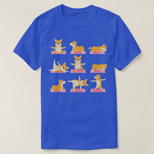 Camiseta Corgi Yoga Yoga Corgi Perro En Regalos MatCool 1 (Diseño del anverso)
