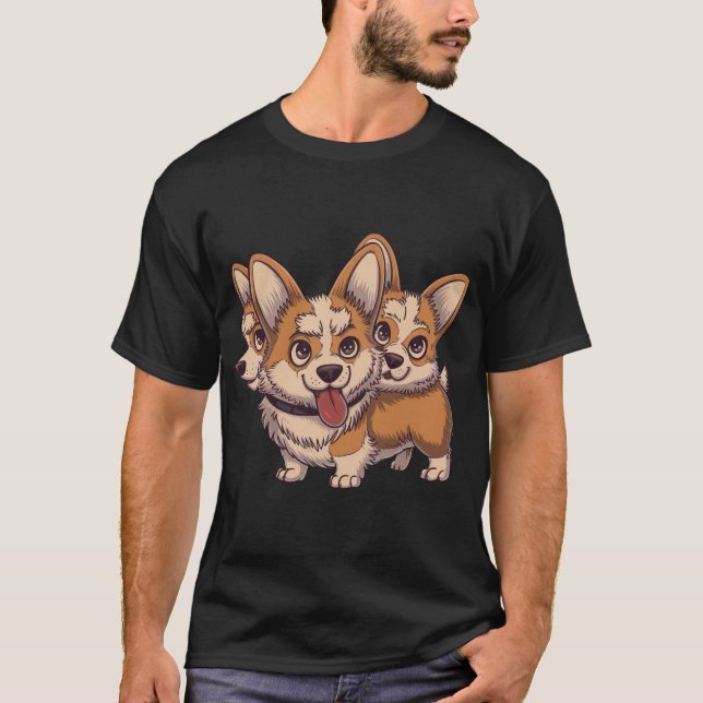 Camiseta Corgiberus - The Sweet Guardian (Anverso)