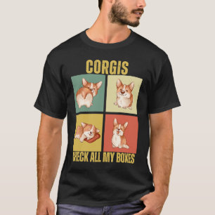 Camiseta Corgis Check All My Boxes Corgi