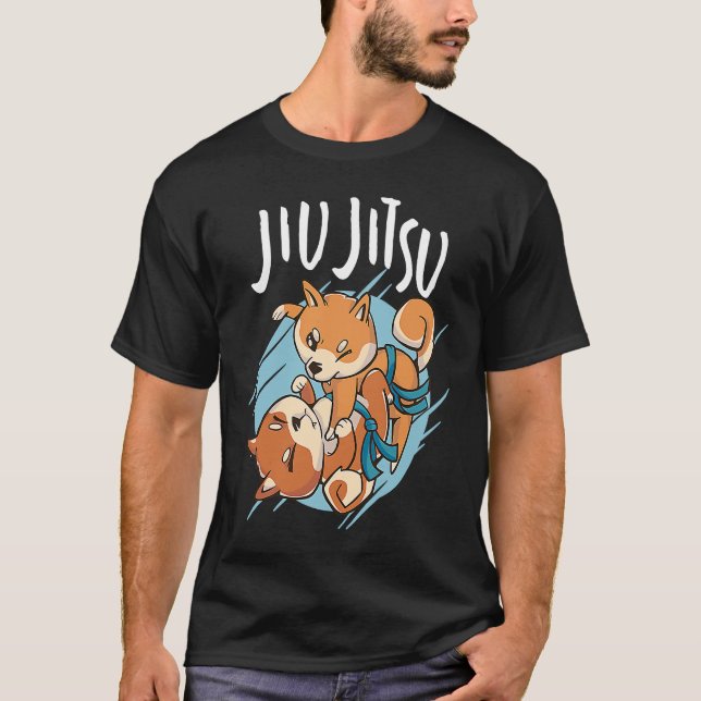 Camiseta Corgis de Jiu Jitsu brasileño (Anverso)
