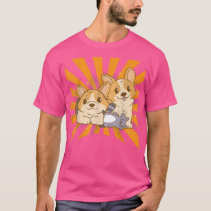 Camiseta Corgis Dog Racoon Corgi 