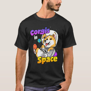Camiseta Corgis En El Espacio Astronauta De Perro Corgi