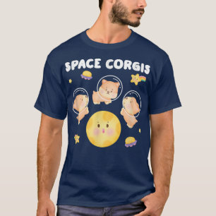 Camiseta Corgis espacial Pembroke Welsh Corgi