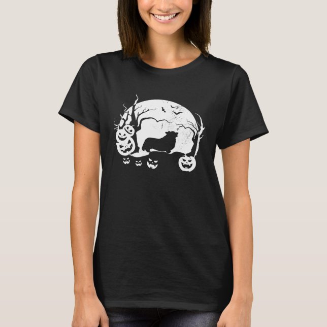 Camiseta Corgis galeses Halloween (Anverso)