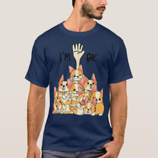 Camiseta Corgis I'm Fine Funny Corgi Dog Owner Funny Dog Cu
