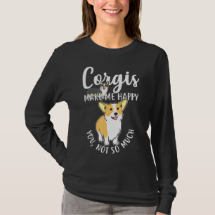 Camiseta Corgis Make Me Happy Mascota Pembroke Welsh Dog 12