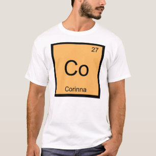 Camiseta Corinna Nombre Química Elemento Tabla Periódica