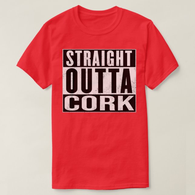 Camiseta Cork Ireland Straight Outta Cork (Diseño del anverso)